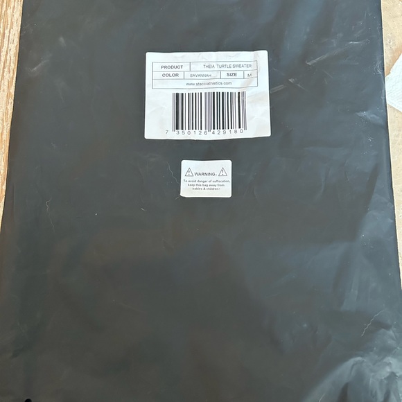 NWT Stacci Athletics Theia Turtle Sweater in Savannah. Women’s Medium - Picture 10 of 11